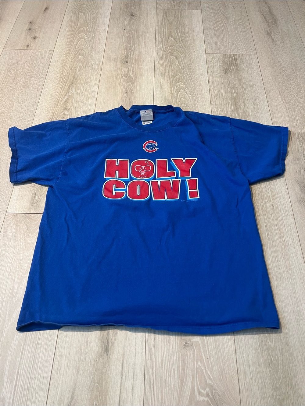 Genuine Merchandise Royal Blue 'HOLY COW!' Short Sleeve Tee